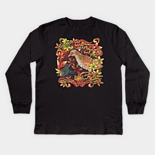 Corn Crakes in Autumn 🍂 Kids Long Sleeve T-Shirt